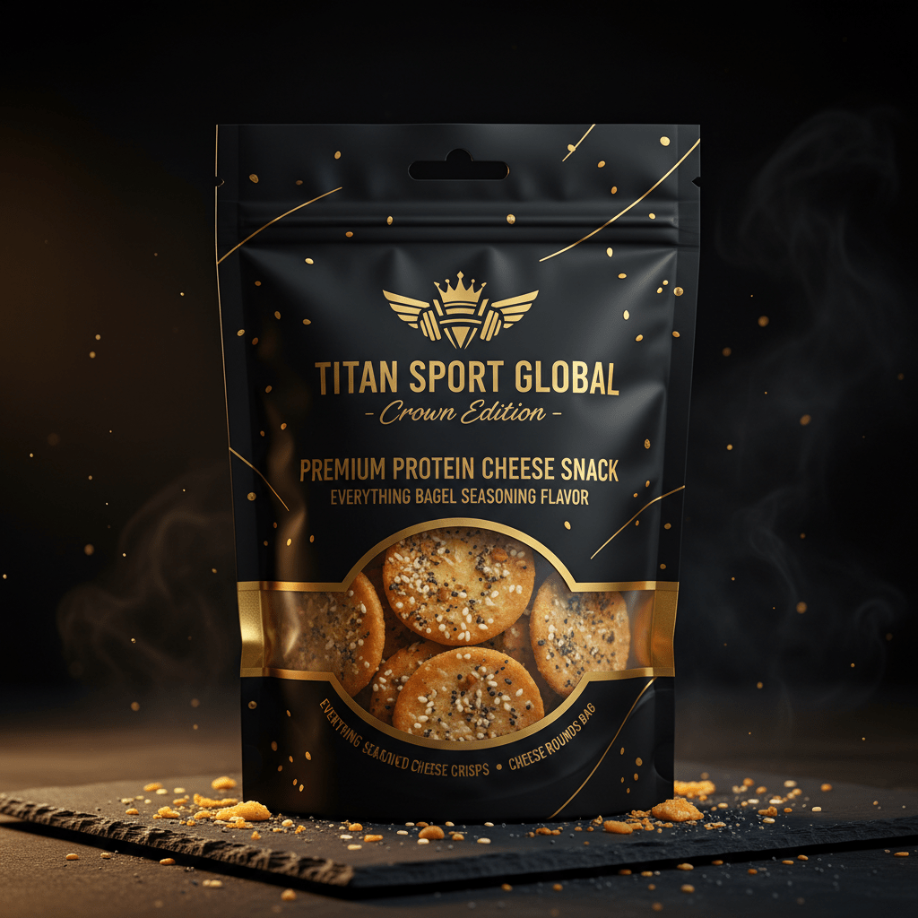 Crown High-Protein Everything Bagel Cheese Crisps