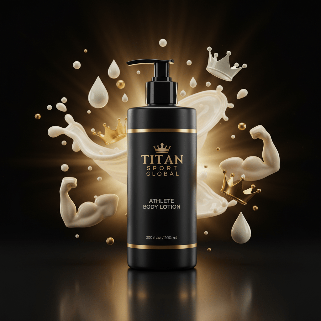 TITAN SPORT GLOBAL athlete body lotion pump bottle