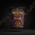 TITAN High-Protein Oatmeal Mixed Berry Blast — Crown Edition bold tattoo-style artwork