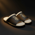 TITAN Memory Foam Gold Lion House Slippers