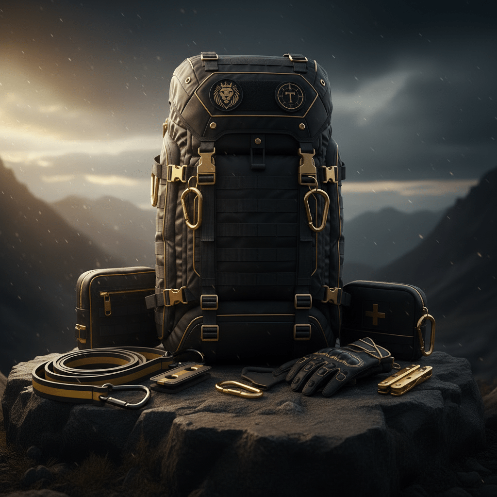 TITAN WildStrength Elite Tactical Survival Pack & Band System — Crown Edition Complete Kit