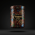 TITAN Whey Protein Isolate 90% Chocolate — Crown Edition bold tattoo-style artwork