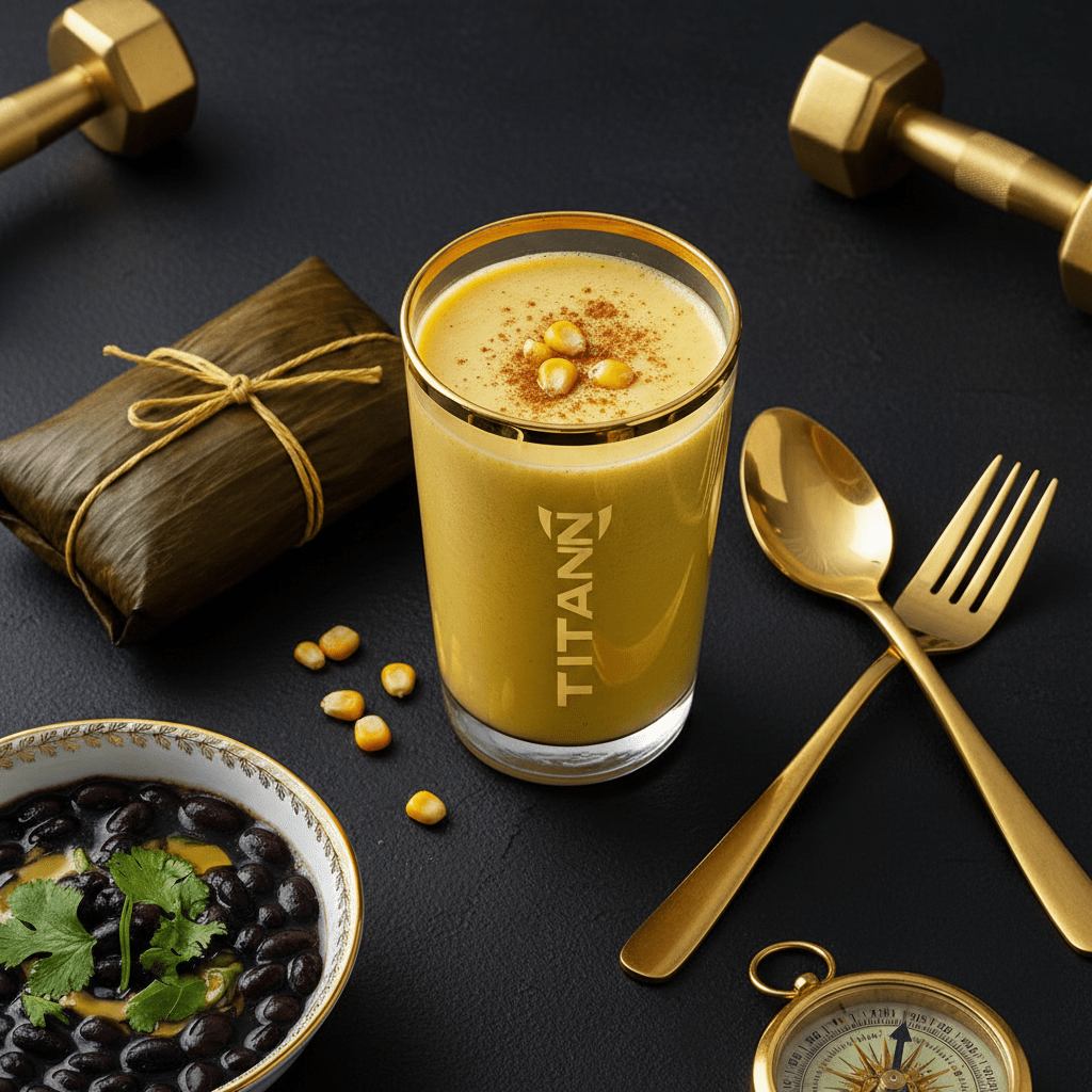 TITAN Guatemalan Vegan Atol de Elote & Black Bean Breakfast