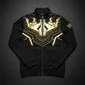 TITAN Men's Cyber Gold Crown Tech Fleece Jacket — Future King SWAG Edition