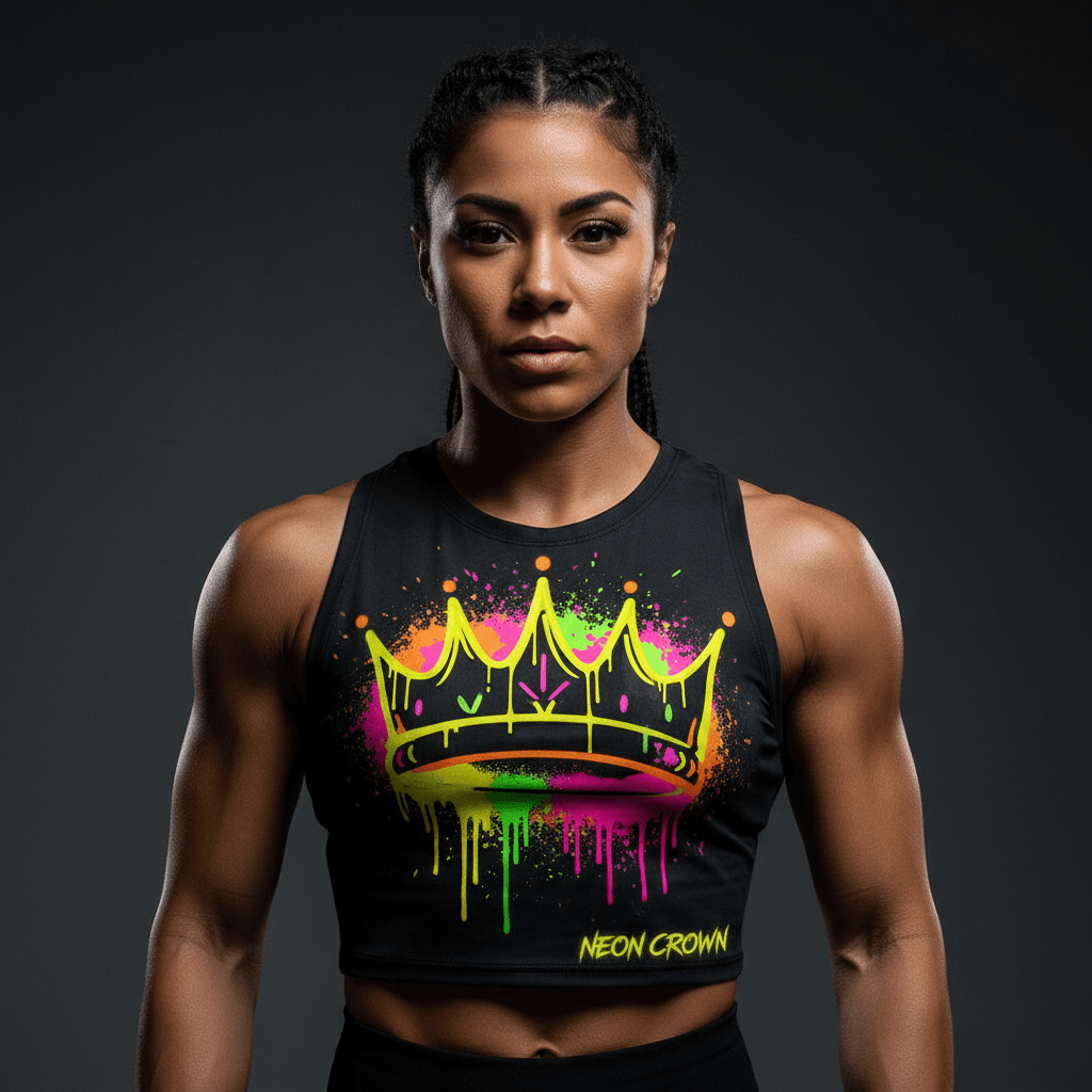 TITAN Women's Tank Top — Neon Drip Crown