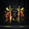 TITAN Organic Jackfruit Taco Filling Smoky Chipotle — ultra-premium luxury editorial product shot