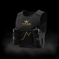 TITAN Hydration Running Vest Crown Series — matte black with gold crown logo
