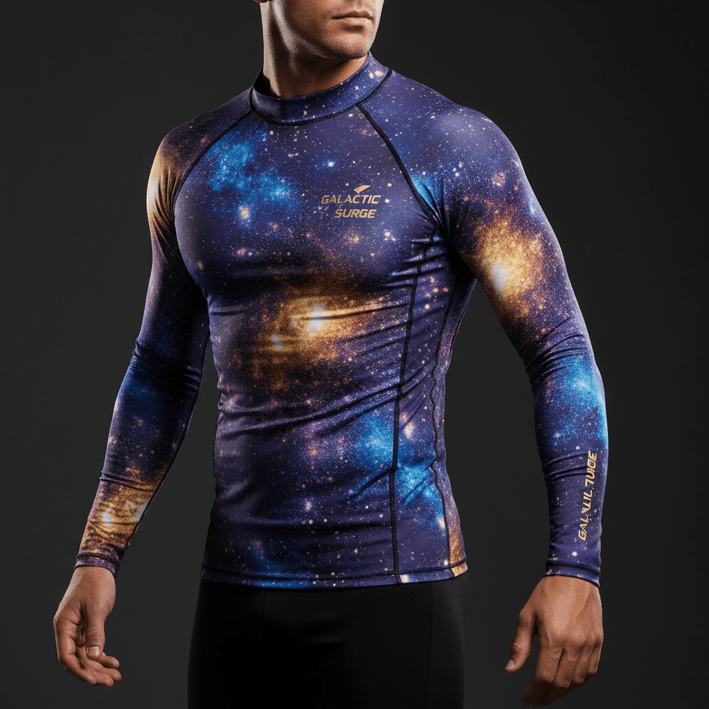 TITAN Men's Rash Guard — Cosmic Burst