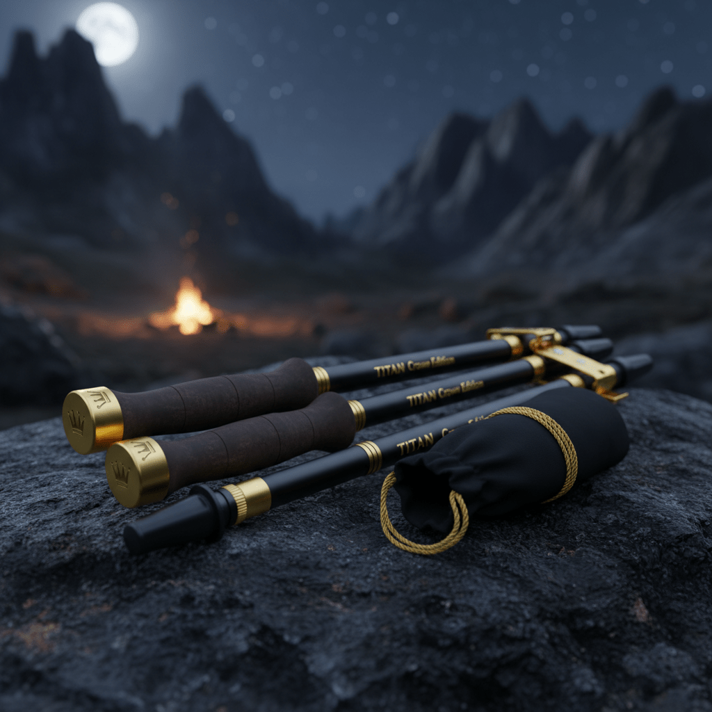 TITAN TrailForce Carbon Trekking Poles — Crown Edition