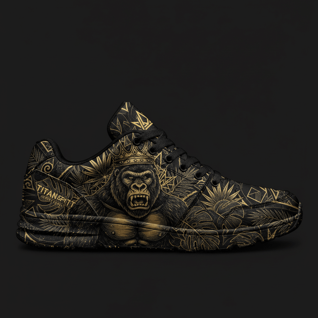 TITAN Crown Edition Gorilla King Men's Training Shoe Tattoo Art
