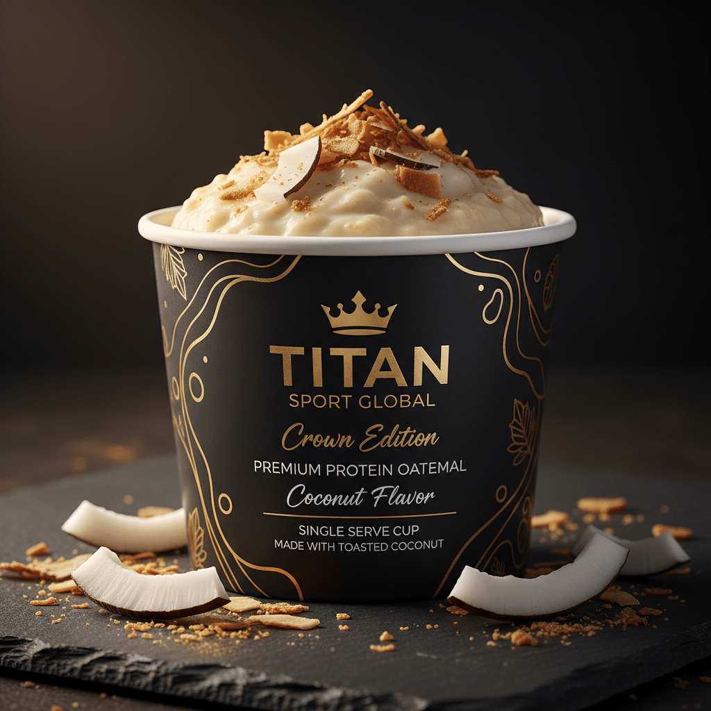 Crown High-Protein Toasted Coconut Oatmeal Cup