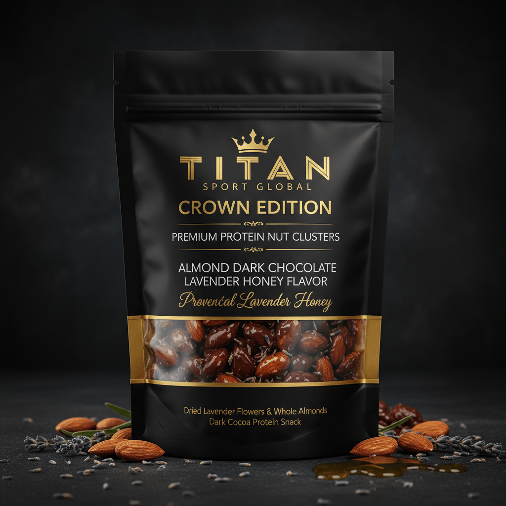 Crown High-Protein Lavender Honey Dark Chocolate Almond Clusters