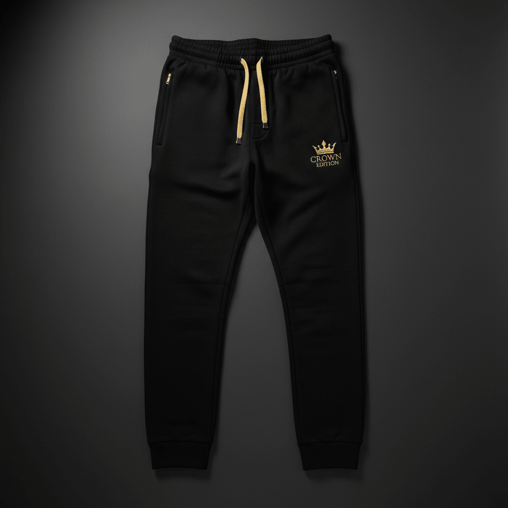 TITAN Men's Jogger Pants - Tapered Athletic Fit — Crown Edition matte black