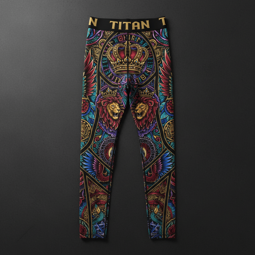 Men's Compression Tights — Pressing Toward The Mark — Crown Edition