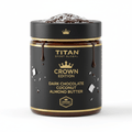 Crown Dark Chocolate Coconut Almond Protein Butter — Crown Edition matte black jar