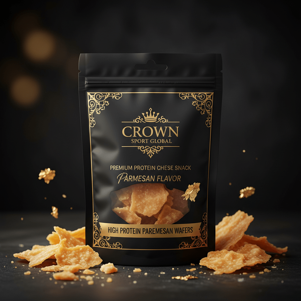 Crown High-Protein Aged Parmesan Cheese Crisps