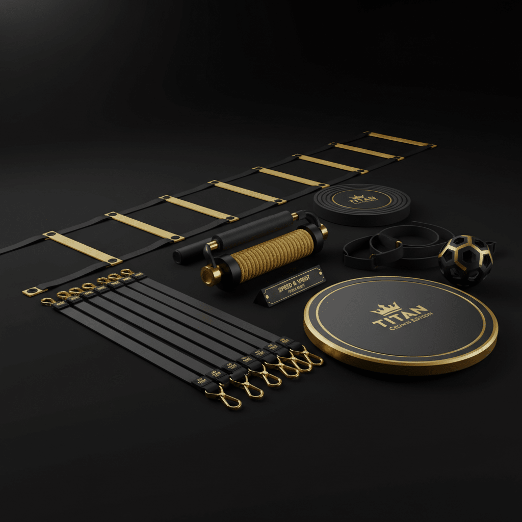 TITAN All-In-One Badminton Player's Speed & Wrist Power Home Gym Kit — Crown Edition