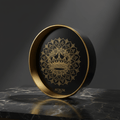 TITAN Yoga Wheel Mandala Crown Edition black gold mandala