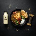 TITAN Crown Greek Halloumi and Lentil Bowl vegetarian high-protein weekly monthly meal plan bundle