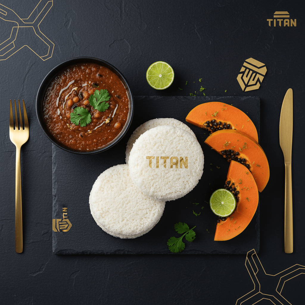 TITAN Beninese Vegan Ablo Steamed Rice Cake Breakfast