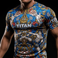 TITAN Thai Muay Thai Sak Yant Training Tee Crown Edition