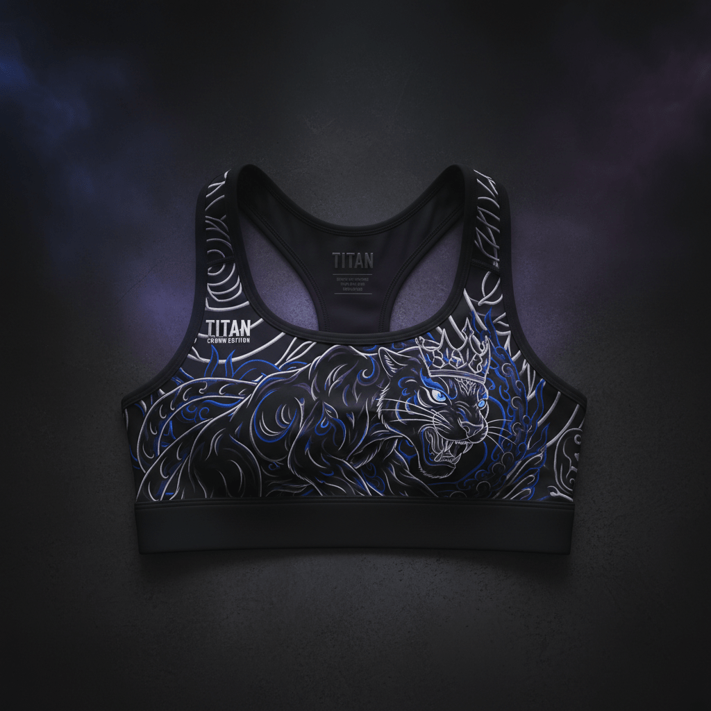 TITAN Crown Edition Women's Sports Bra — Midnight Panther