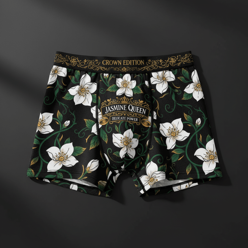 TITAN Women's Cozy Boxer Shorts Jasmine Queen Crown Edition
