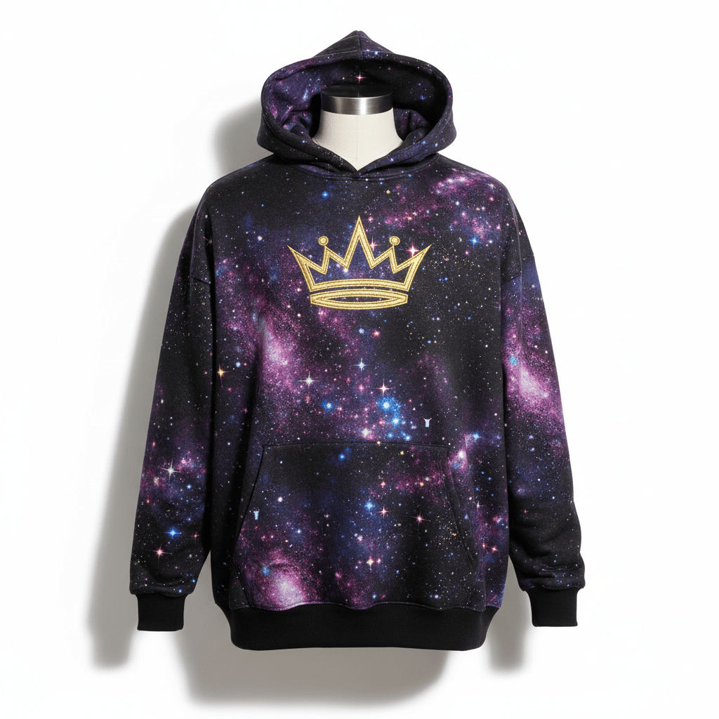 TITAN Galaxy Crown Men’s Hoodie — Crown SWAG Edition