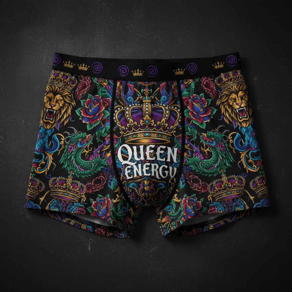 TITAN Women's Cozy Boxer Shorts Royal Mystic Crown Edition