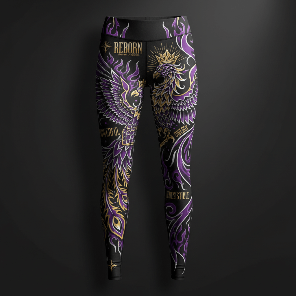 TITAN Women's Compression Leggings Phoenix Queen Crown Edition