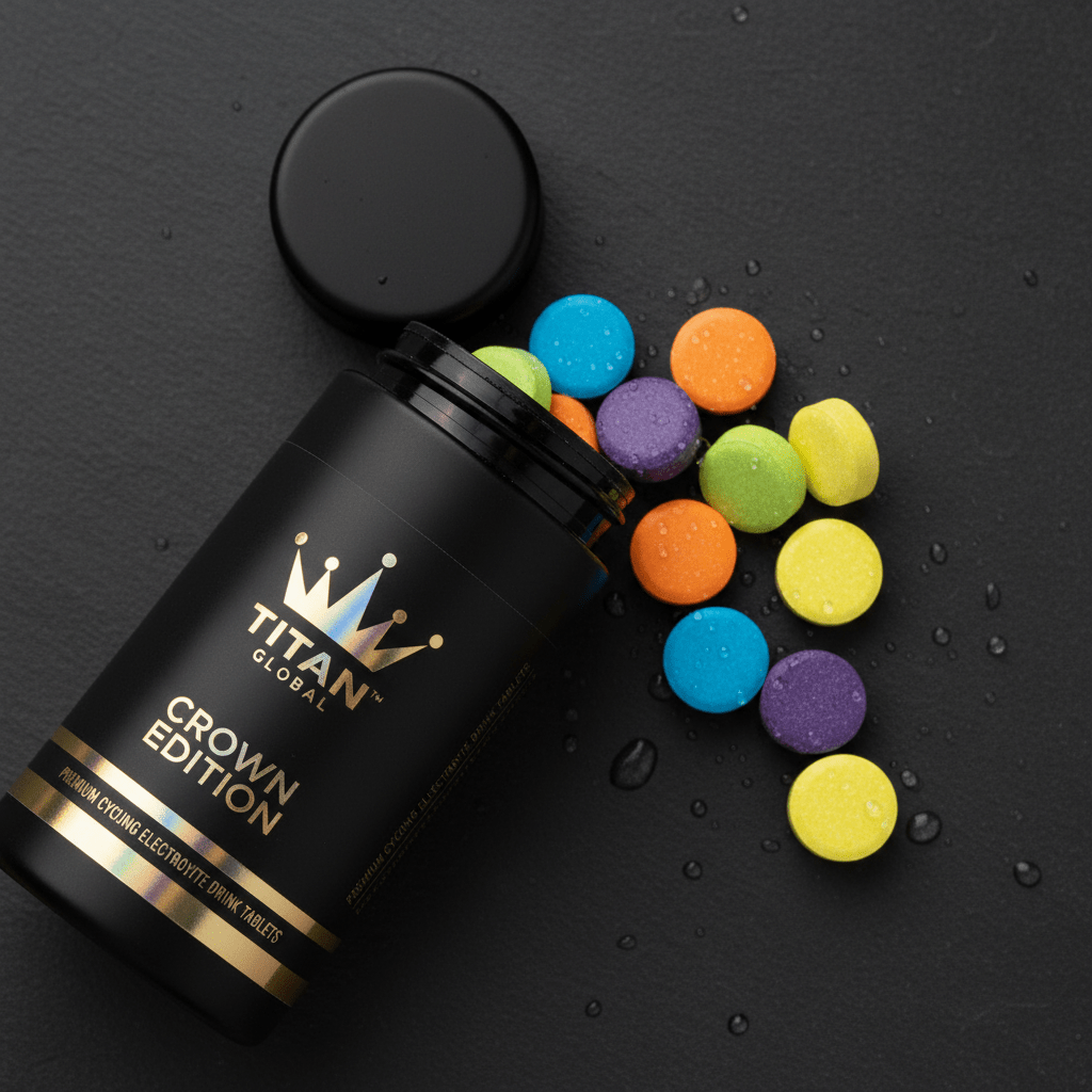 TITAN Crown Edition Cycling Electrolyte Drink Tabs 30 Tab Tube