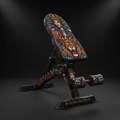 TITAN Crown Edition 45° Hyperextension Bench — Crown Edition matte black and gold