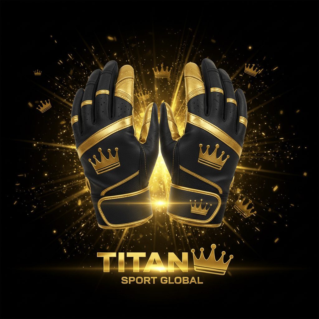 TITAN SPORT GLOBAL youth baseball batting gloves crown edition