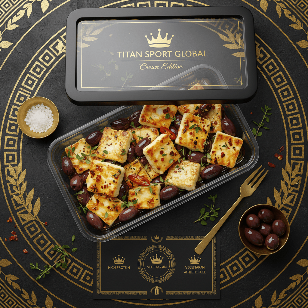 TITAN High-Protein Grilled Halloumi & Olive Snack Box