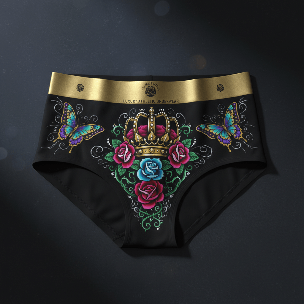 TITAN Women's Rose Crown Seamless Briefs — Crown Edition
