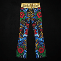 TITAN Crown Edition Tattoo Art Caribbean Spirit Flare Leggings Women's Athletic Bottoms