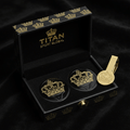 TITAN Golf Ball Marker Set Crown Edition