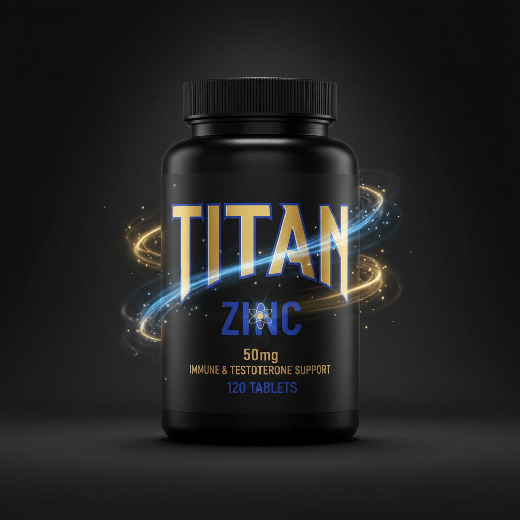 TITAN Zinc - 50mg Immune & Testosterone Support 120 Tablets