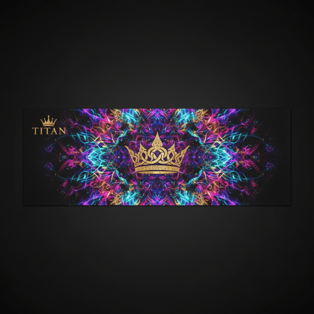 TITAN Yoga Mat — Mandala Crown Edition