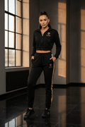 TITAN Women's Crop Hoodie + Jogger Matching Set