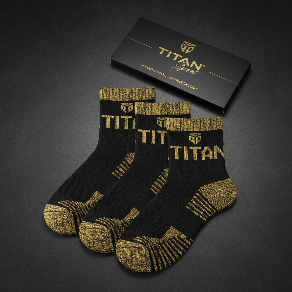 TITAN Performance Socks - Compression Athletic 3-Pack