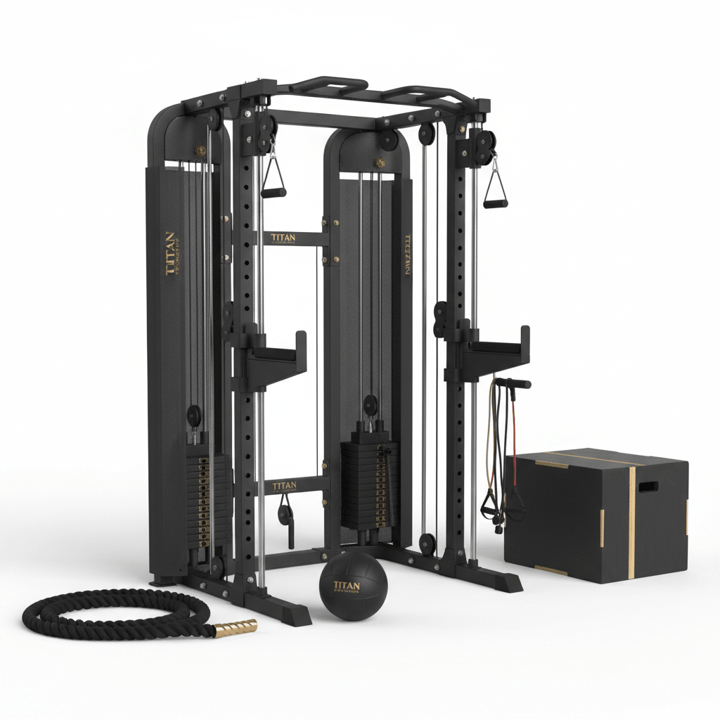 TITAN All-In-One Functional Trainer Home Gym System — Crown Edition