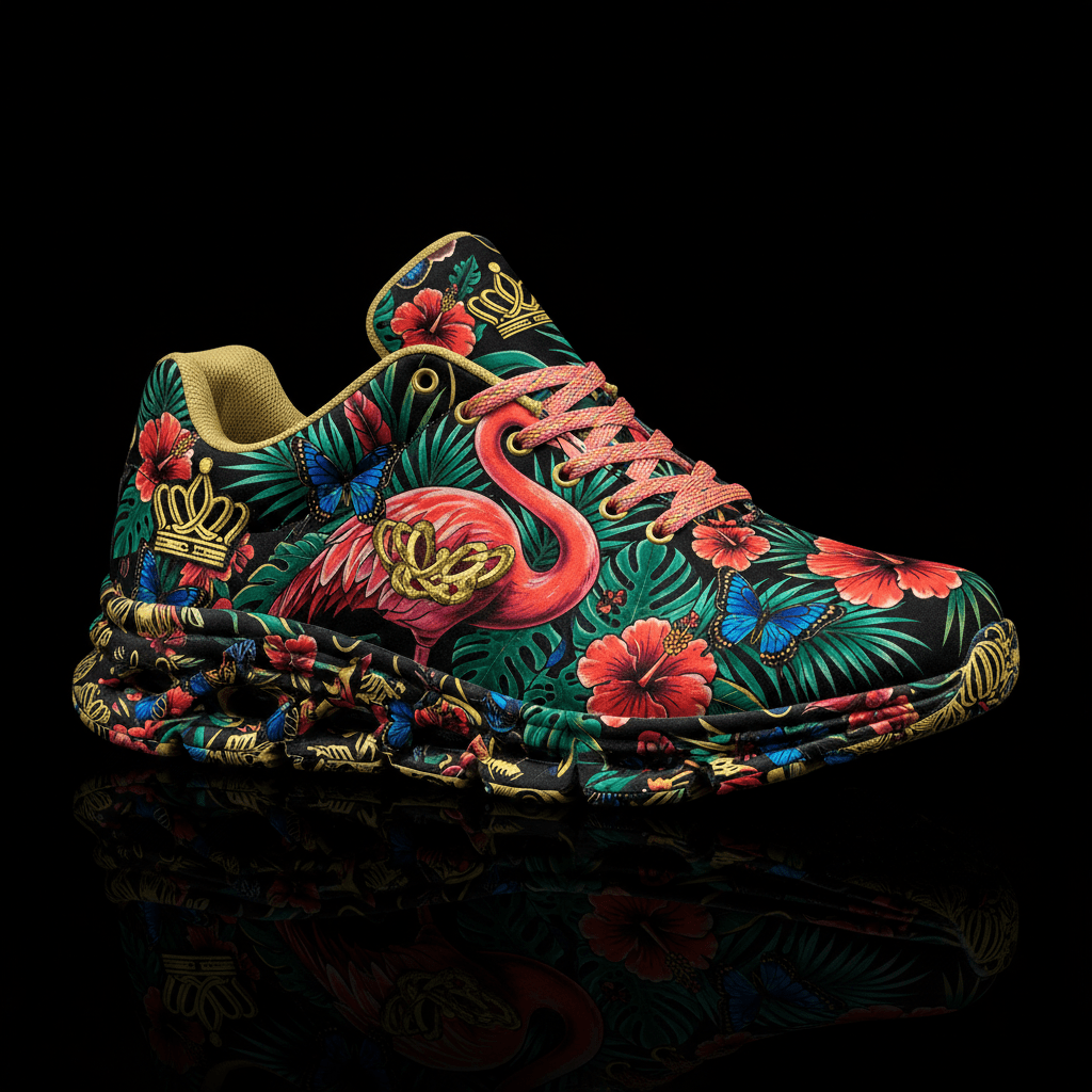 TITAN Crown Edition Color Tropical Flamingo Women's Training Shoe Color Tattoo Art