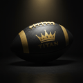 TITAN Pro American Football Official Size Black & Gold