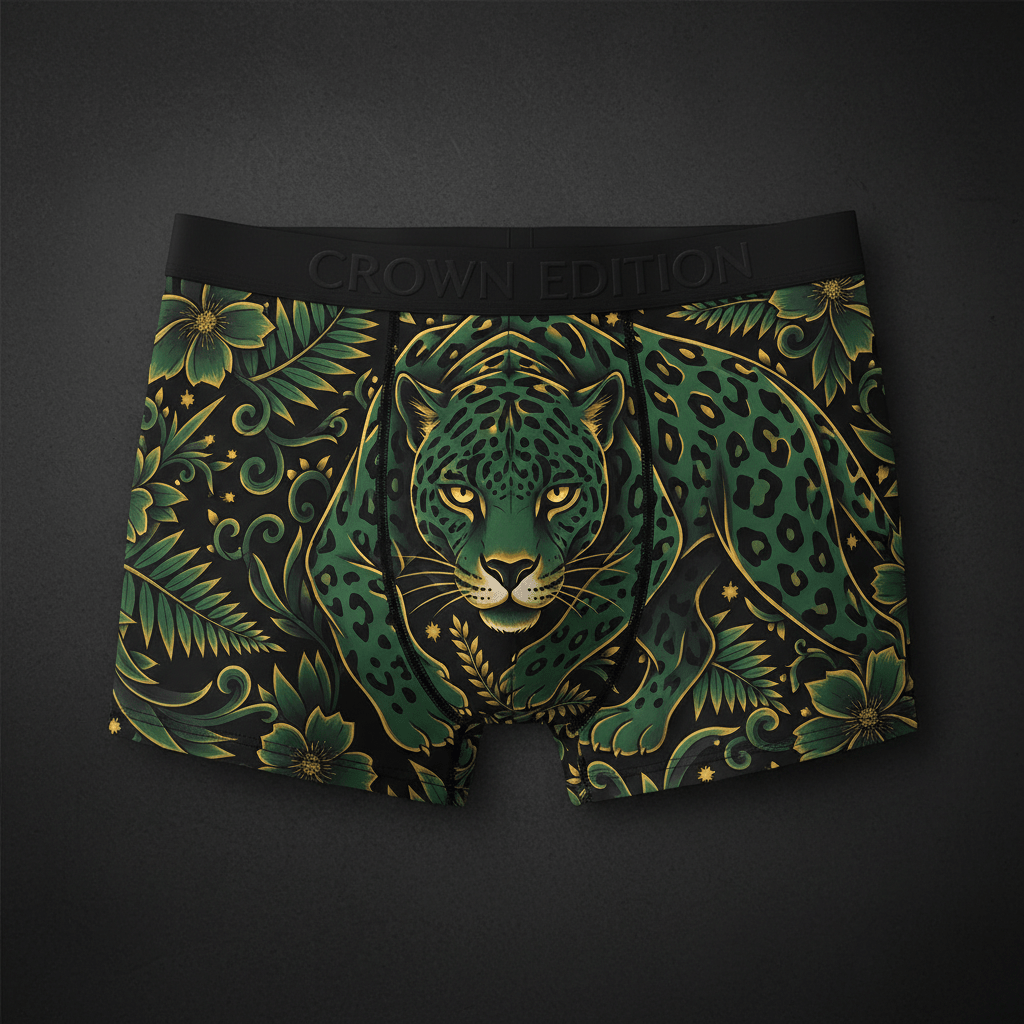 TITAN Men's Boxer Briefs Jaguar King Crown Edition