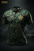 TITAN Men's Dragon Scale Sport Polo Dynasty Edition
