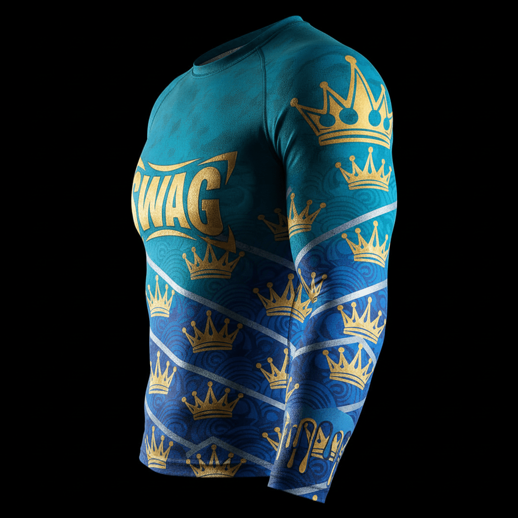TITAN Basketball Shooting Sleeve Ocean Wave Crown SWAG Edition