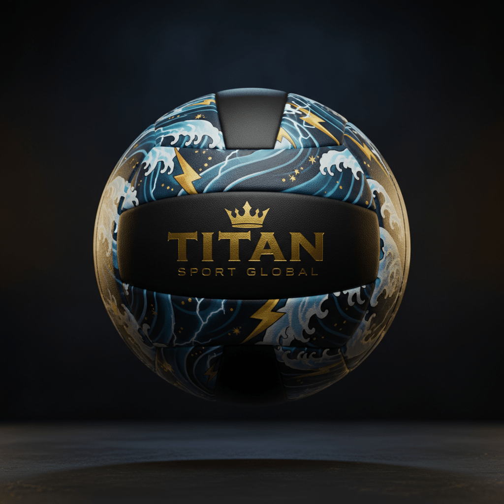 TITAN Volleyball Official Size 5 Indoor Outdoor Composite with 18-Panel Design