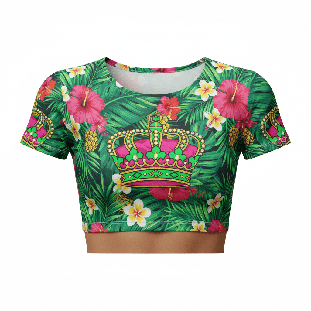 TITAN Tropical Crown Women’s Crop Top — Crown SWAG Edition