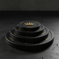 TITAN Rubber Weight Plates Set Crown SWAG Edition black gold embossed